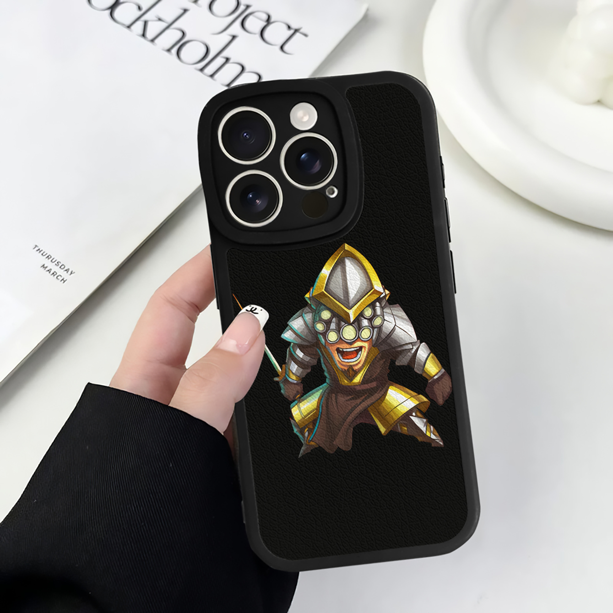 （画像用） リーグ・オブ・レジェンド League of Legends LOL 【iPhone 16シリーズ対応】シリコンスマホケース（レザー調） 材質：シリコン